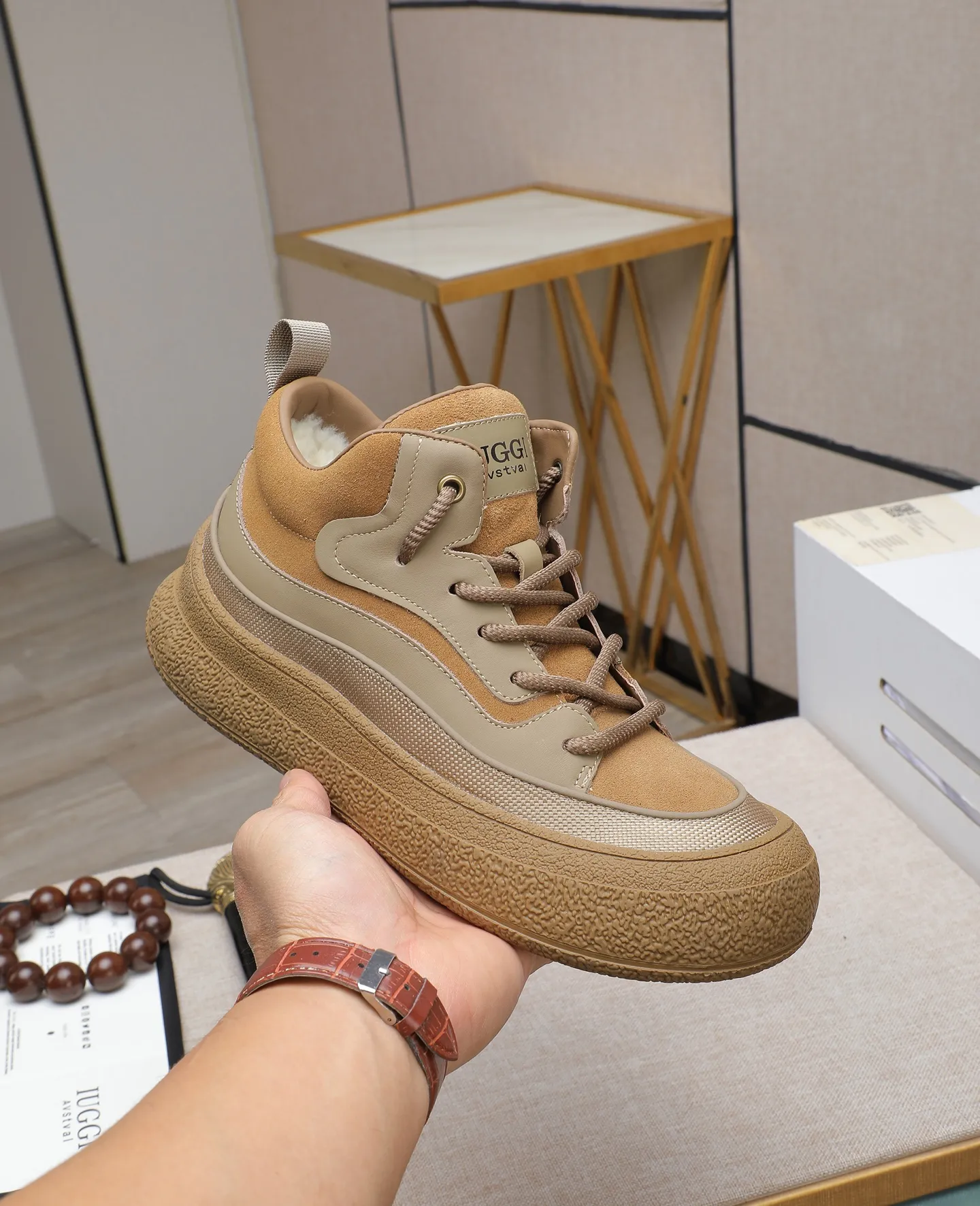 Men's shoes 💰660 IUGGI new retro presbyopia men's shoes, casual and versatile, full of high-end sense, fashionable, luxury and personalized style, joint style, retro presbyopia factor, full of handsome style, first layer suede cowhide, lining wool, rubber outsole, light and non-slip size: 39-44